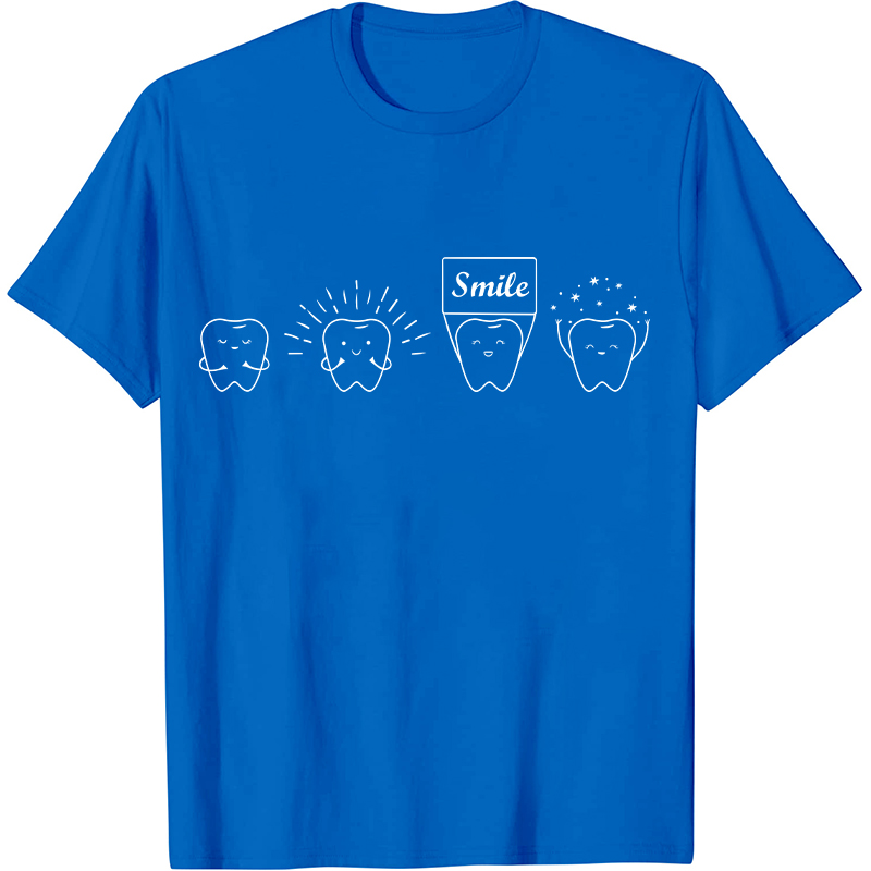 Smile Clean White Healthy Teeth Dentist Nurse T-Shirt