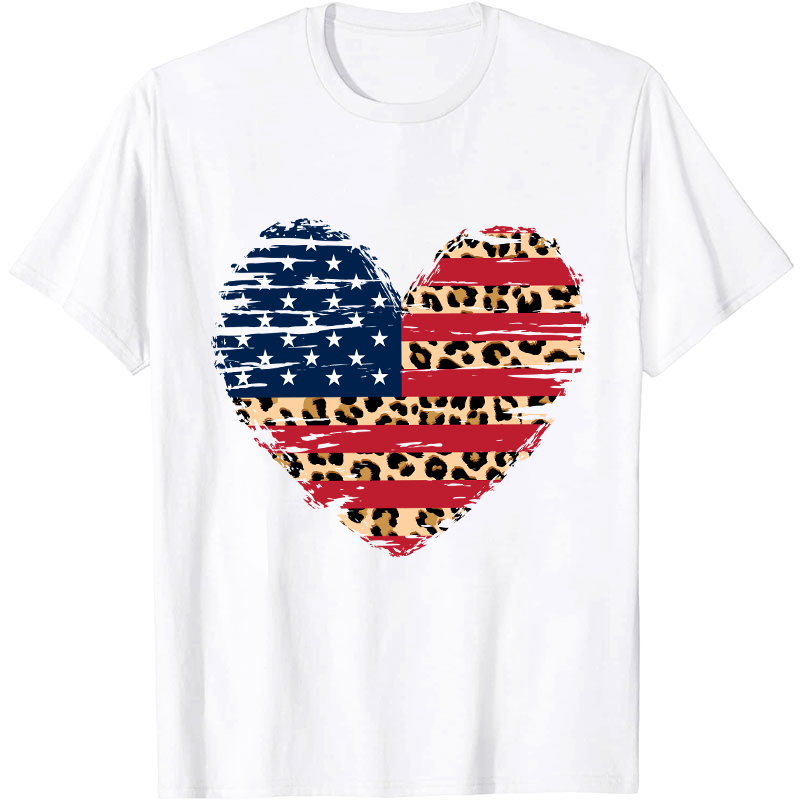 Independence Day Heart Flag Nurse T-Shirt