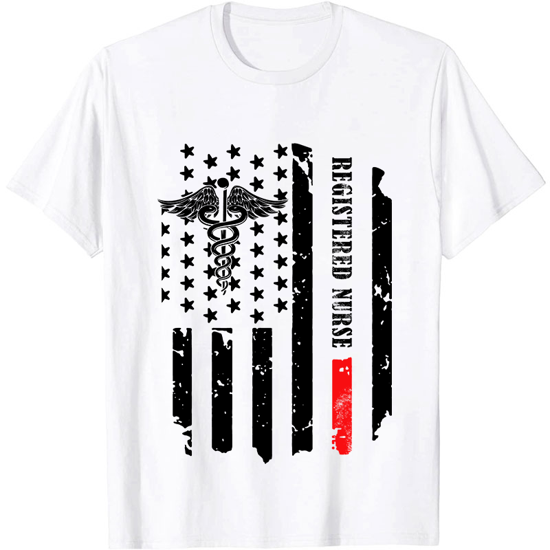 Personalized Department Flag Nurse T-Shirt