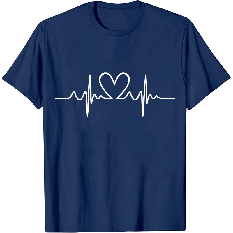 Love Heart Heartbeat Nurse T-Shirt