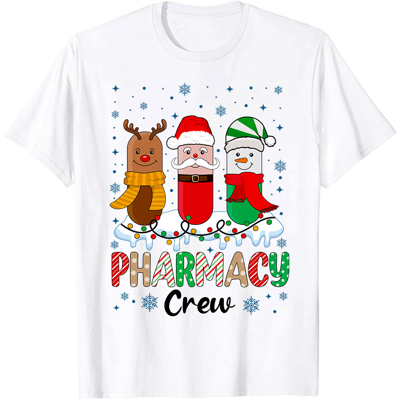 Pharmacy Crew At Your Service Nurse T-Shirt