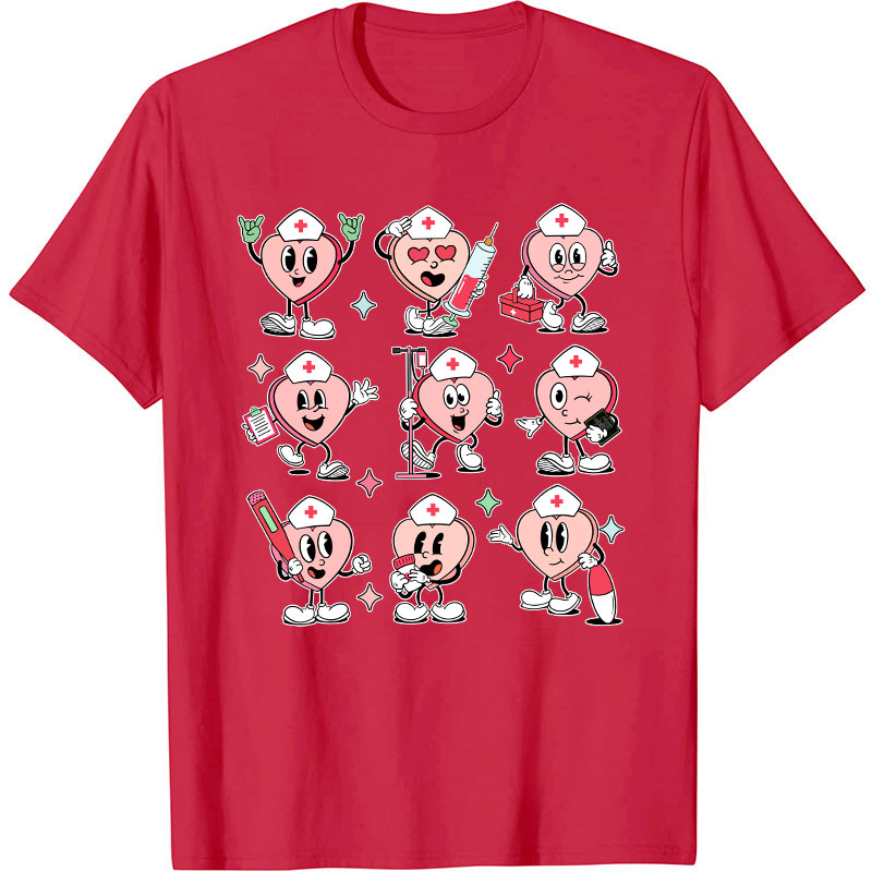Nurse Conversation Hearts Nurse T-Shirt