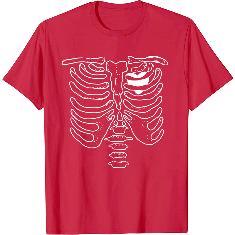 Skeleton Heart Nurse T-Shirt