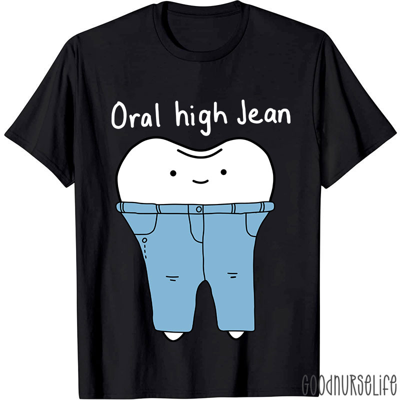 Teeth High Cut Jeans Nurse T-shirt