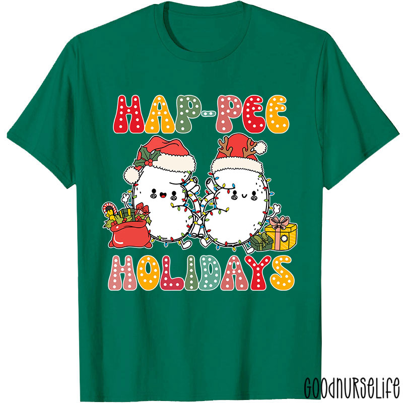 Happee Holidays Kidney Nurse T-shirt