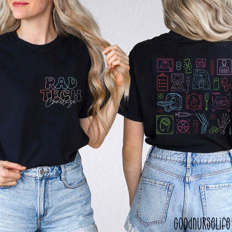 Personalized Rad Teach Nurse Two Sided T-Shirt