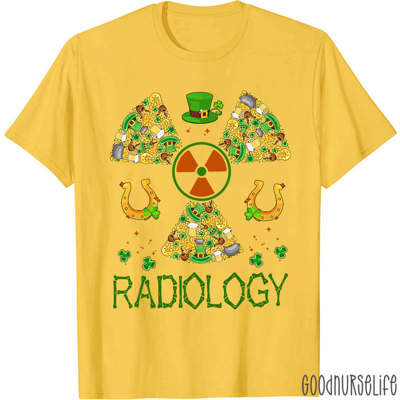 Lucky Radiology St Patricks Day Nurse T-Shirt