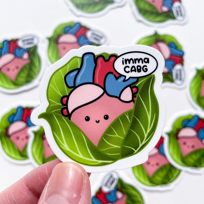 Imma CABG Cardiology Nurse Stickers