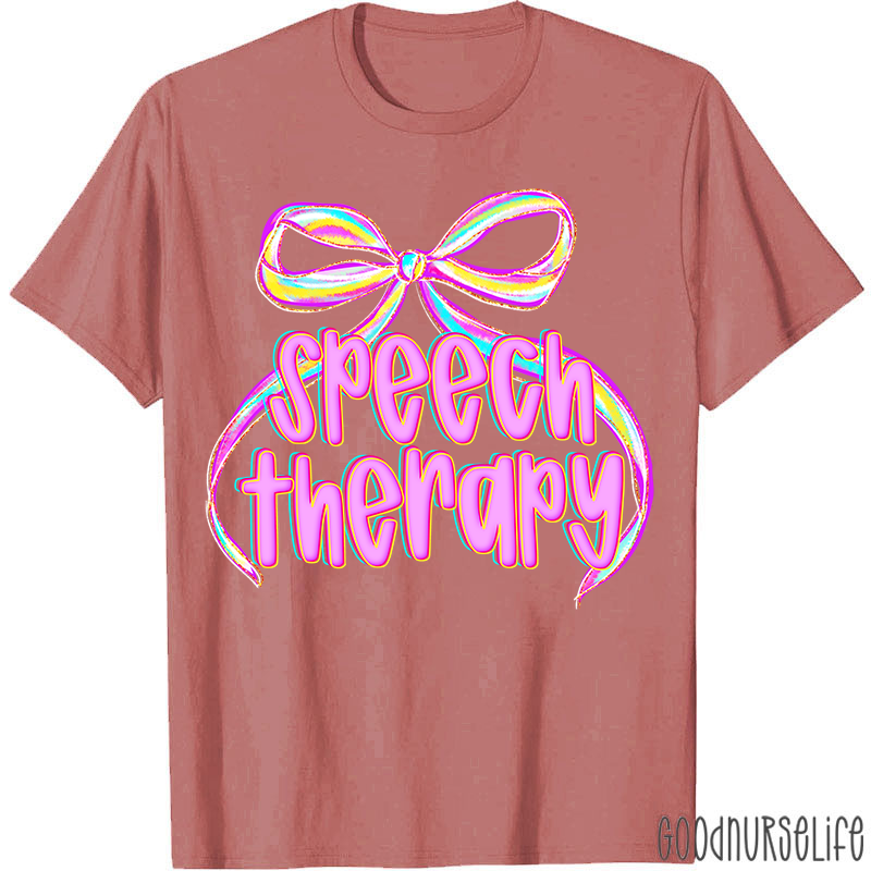 Coquette Bow Speech Therapy T-Shirt