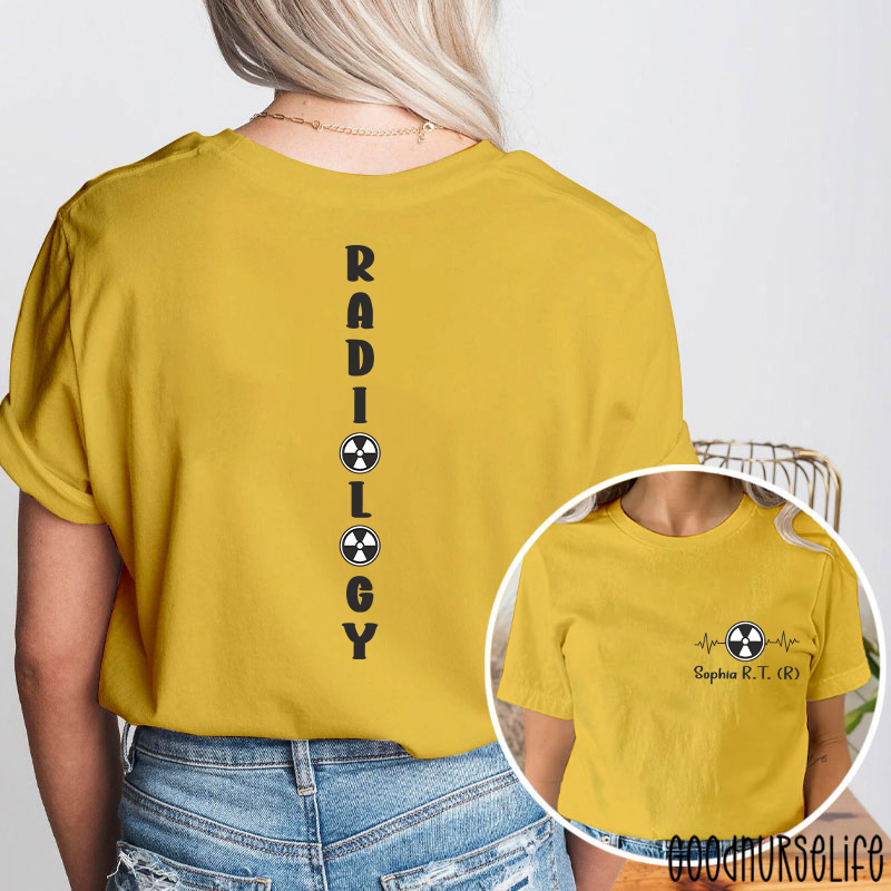 Personalized Halloween Radiology Two Sided T-Shirt