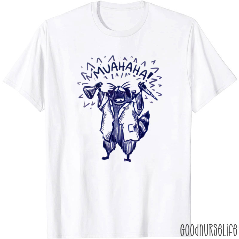 Raccoon Doing Science T-Shirt