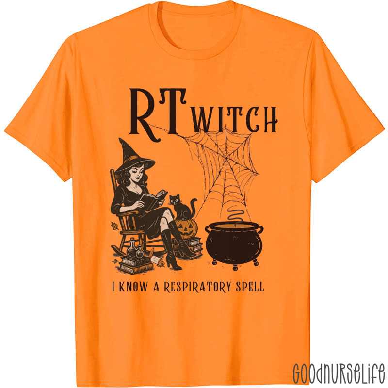 RT Witch I Know A Respiratory Spell T-Shirt