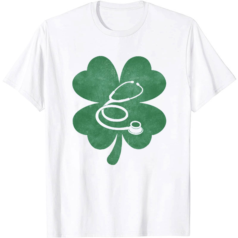 Clover Stethoscope Nurse T-Shirt