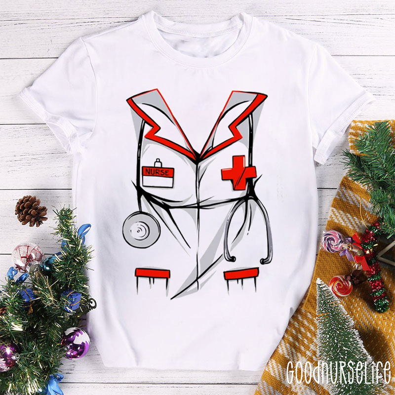 Nurse Uniform Stethoscope Nurse T-shirt