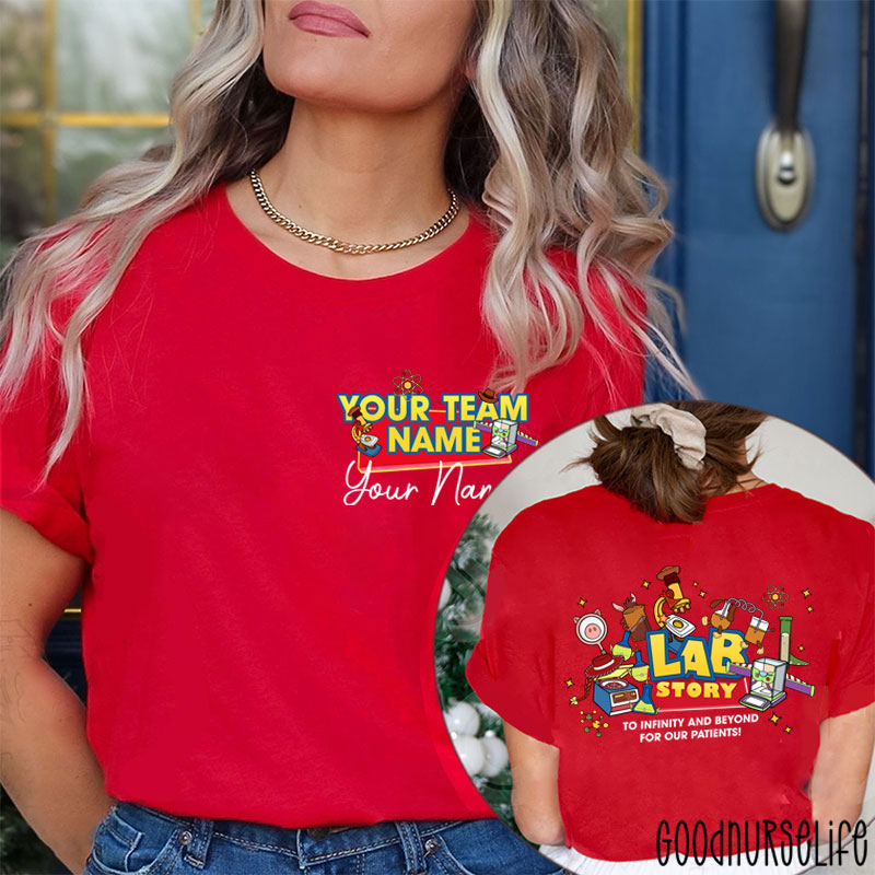 Personalized Laboratory Team Lab Week 2026 Two Sided T-Shirt