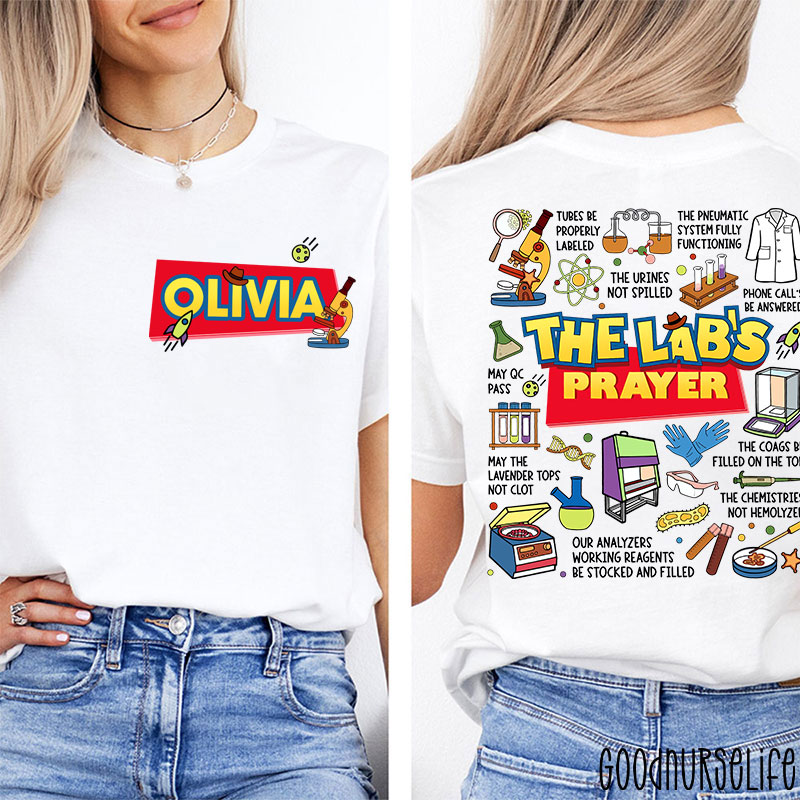 Personalized The Lab's Prayer Lab Week Two Sided T-Shirt