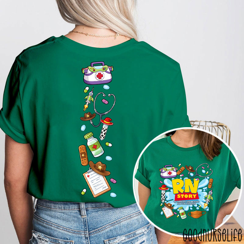 Personalized Story To Infinity And Beyond Two Sided T-Shirt