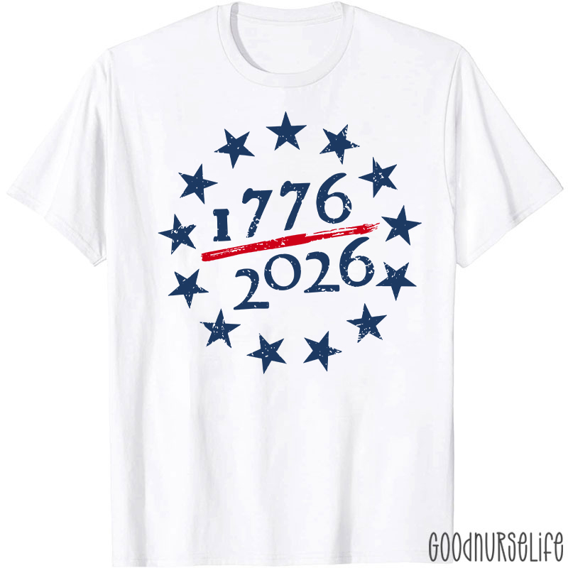 USA 250th Anniversary Nurse T-Shirt