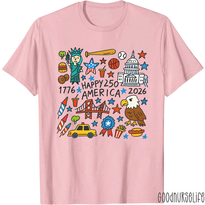 Comfort Colors America 250th Anniversary Nurse T-Shirt