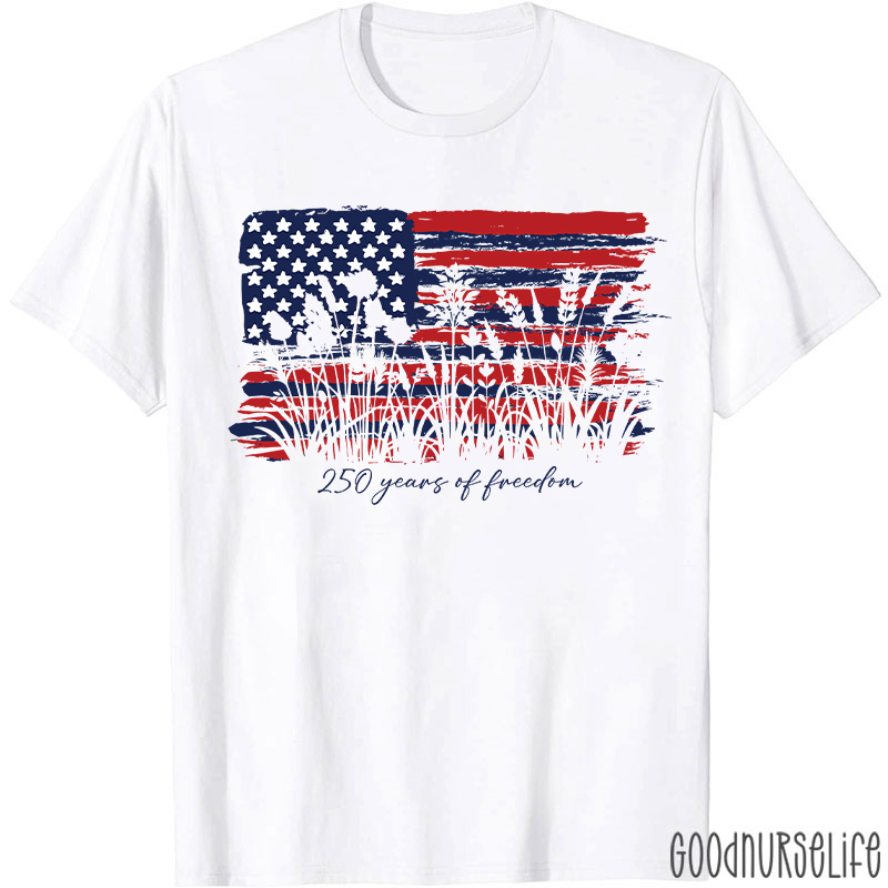 Land Of The Free Home Of The Brave Nurse T-Shirt