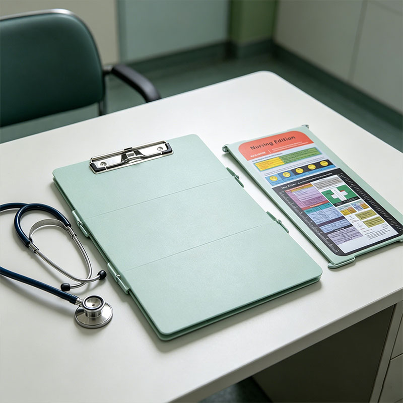 Light Green Foldable Nurse Clipboard