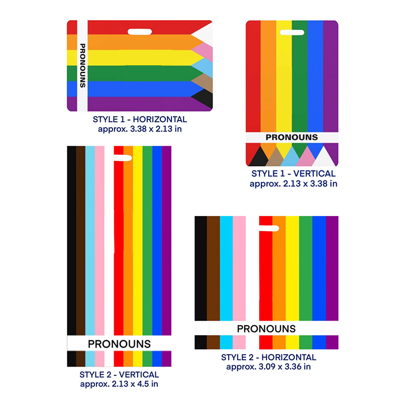 Personalized Colorful Rainbow Badge Buddy