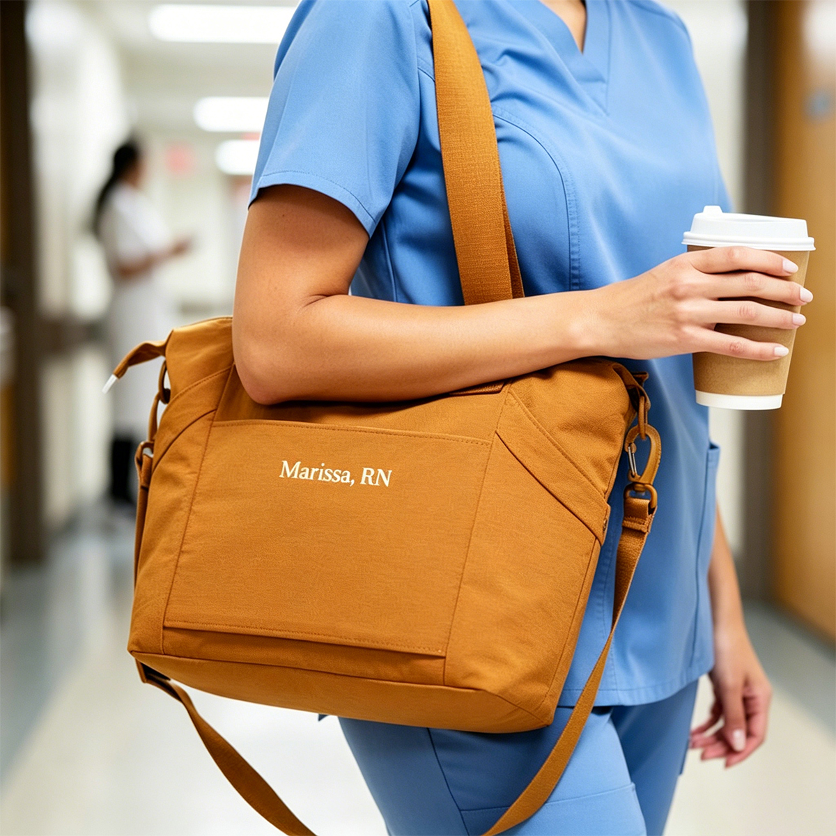 Personalized Large Capacity Solid Color Nylon Tote Bag