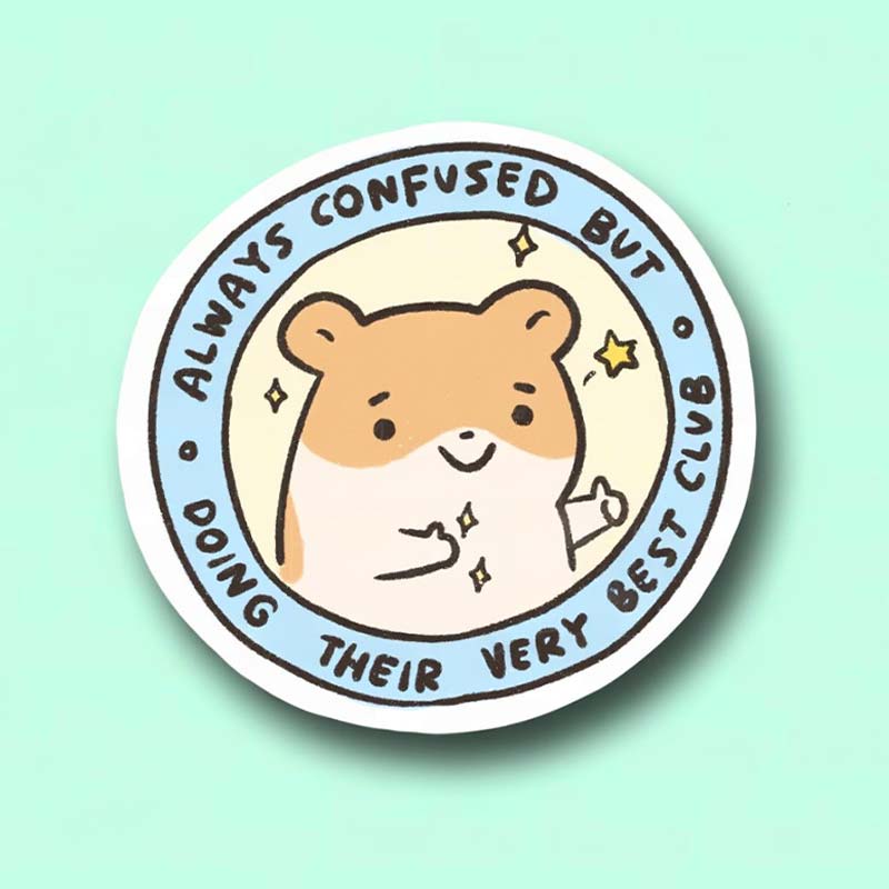 Always Confused But Doing Their Very Best Club Stickers