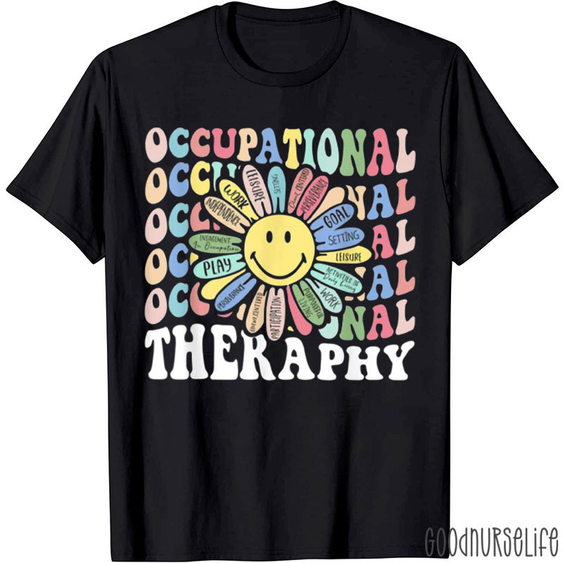Floral Occupational Therapy OT T-Shirt