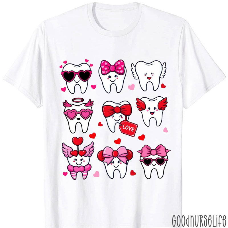 Romantic Love Valentine's Day Dental T-Shirt