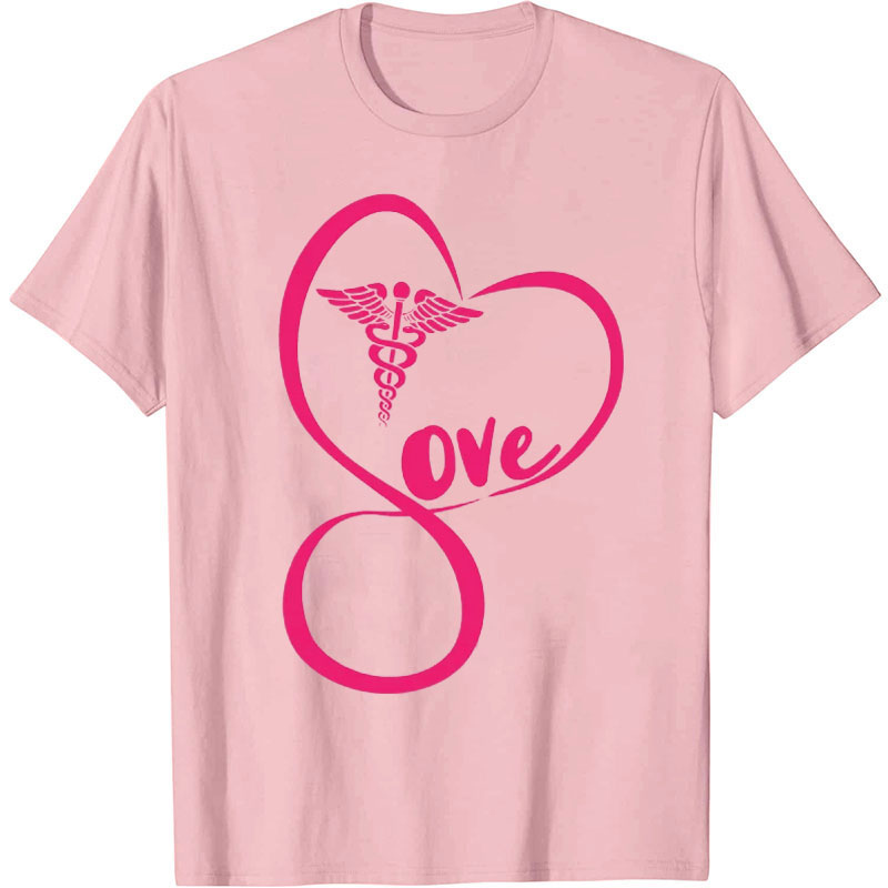 Love Valentine Heart Nurse T-Shirt
