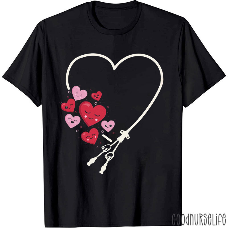 Valentine's Day Picc Nurse T-shirt