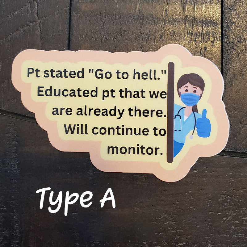 Funny Nurse Meme Sticker Nurse Stickers