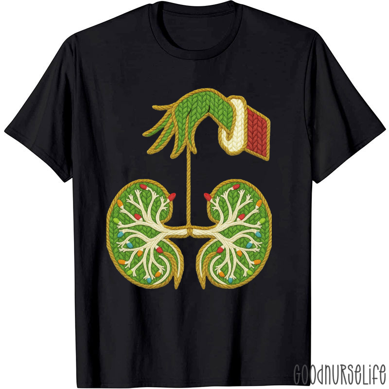 Faux Yarn Kidney With Light T-Shirt