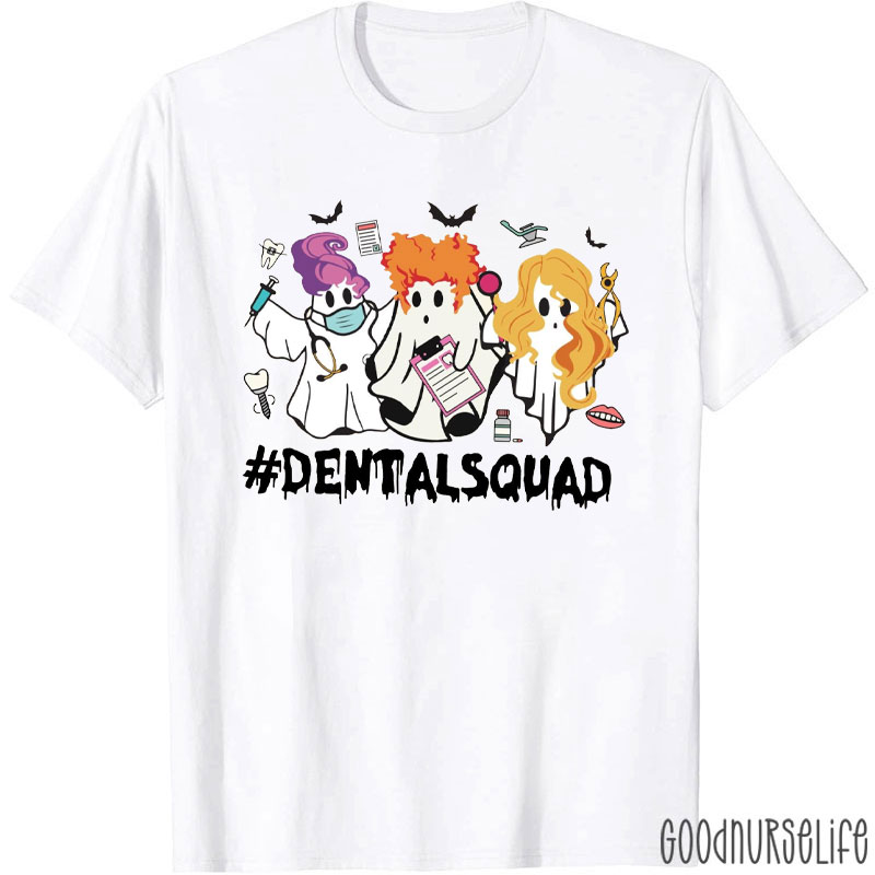 Halloween Hairstyle Weird Ghost Dental T-Shirt