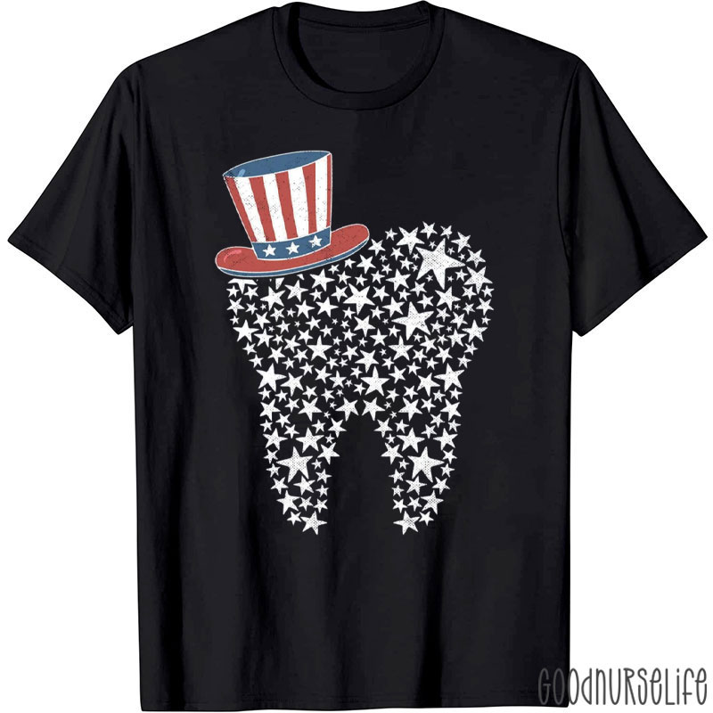 Stars Dental Hygienist 4th Of July T-Shirt
