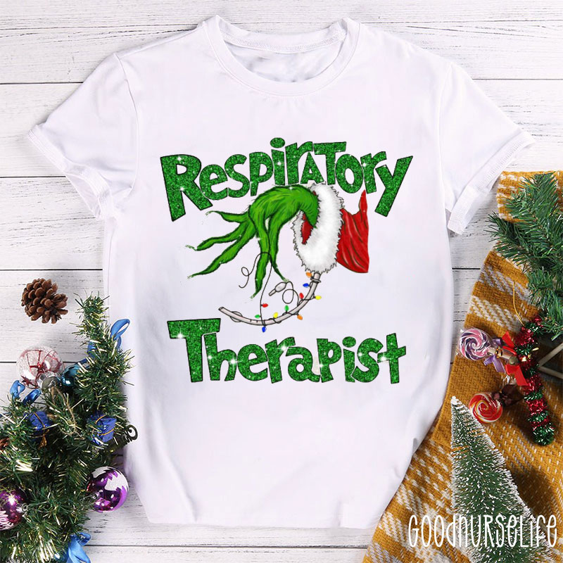 Pulmonologist Christmas Nurse T-shirt