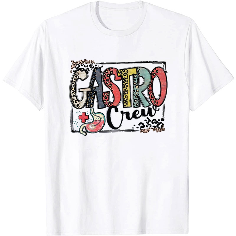 Leopard Gastro Crew Nurse T-Shirt