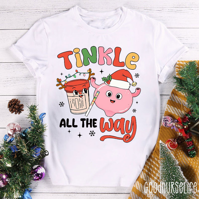 Tinkle All The Way Christmas Urologist Nurse T-shirt