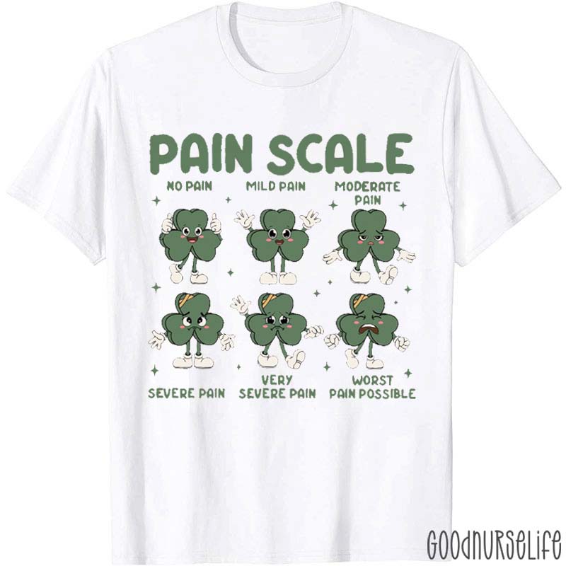 Clover Pain Scale Nurse T-Shirt