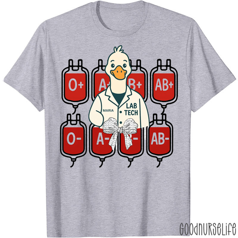 Personalized Laboratory Goose Blood Bank T-Shirt