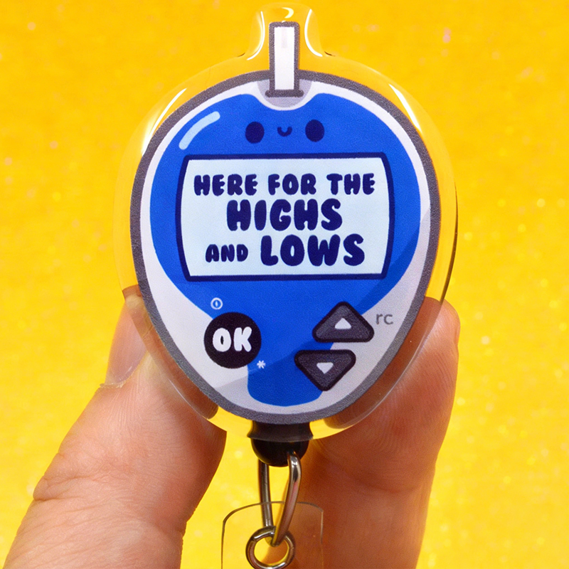 Here For The Highs And Lows Badge Reel