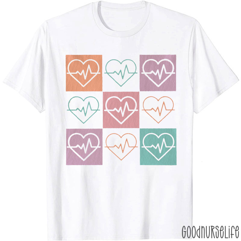 Love Heart And Heartbeat T-shirt