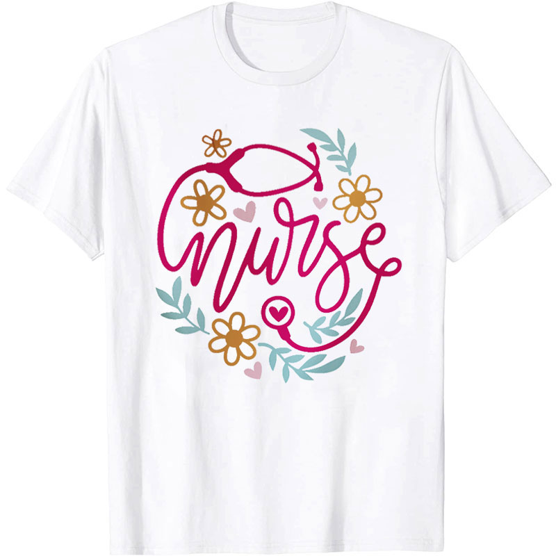 Pretty Nurse Stethoscope Nurse T-Shirt