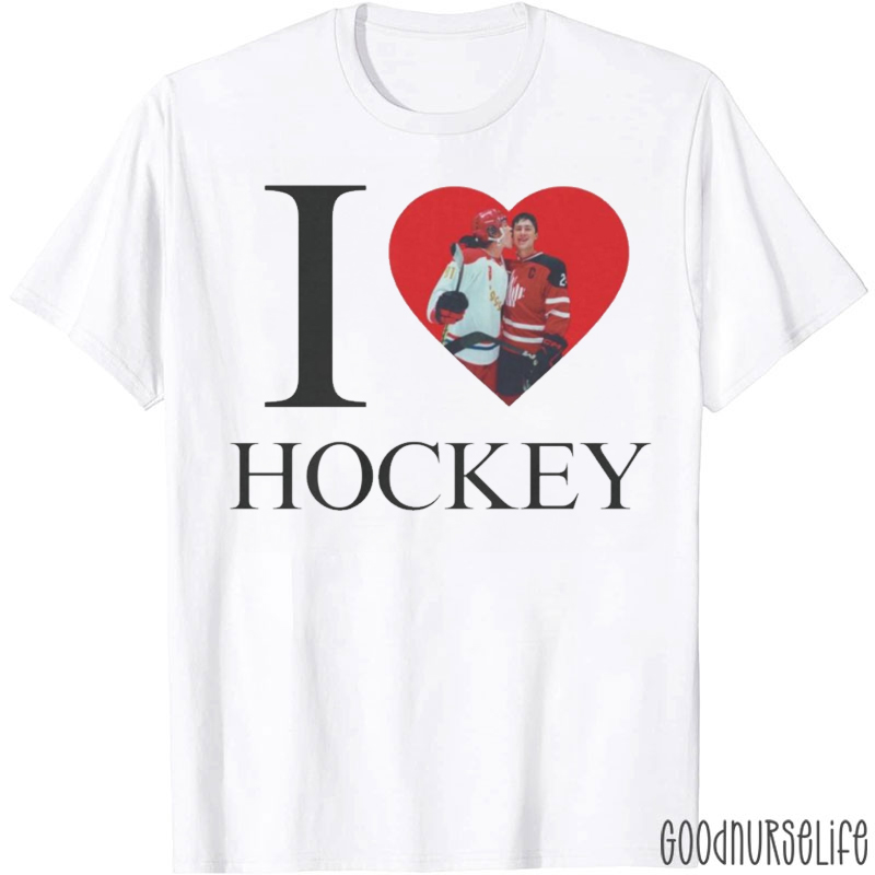 I Love Hockey Romance Fans T-shirt