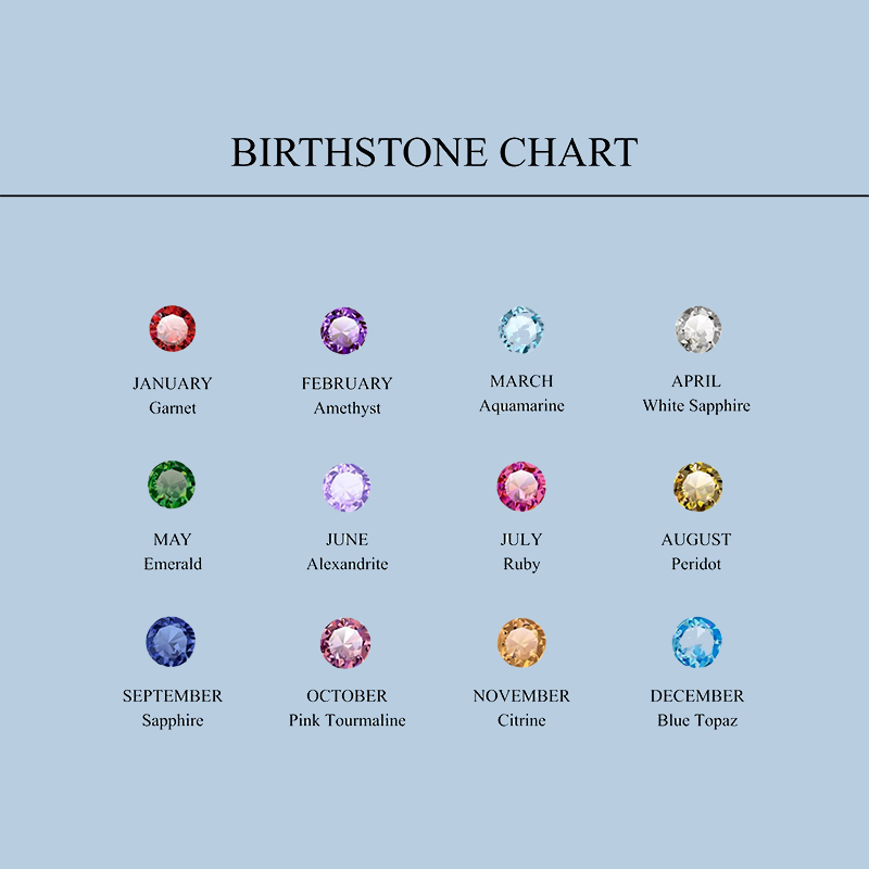 Personalized Stethoscope Necklace With Birthstone Necklace