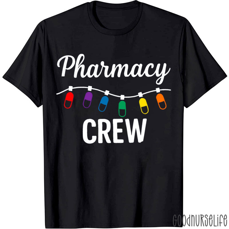 Christmas Light Pharmacy Crew T-shirt
