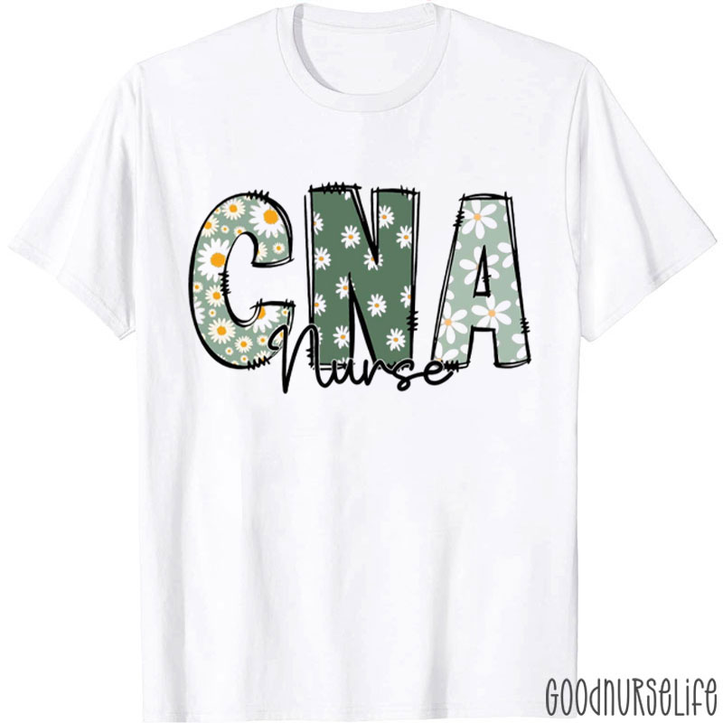 Flower CNA Nurse T-Shirt