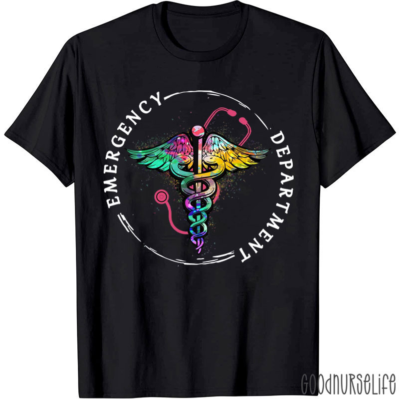Emergency Department Tie Dye ED Nurse T-Shirt