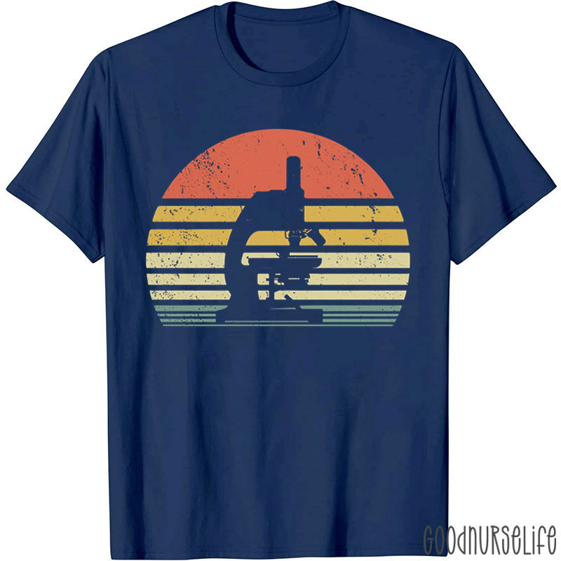Vintage Microscope Nurse T-Shirt